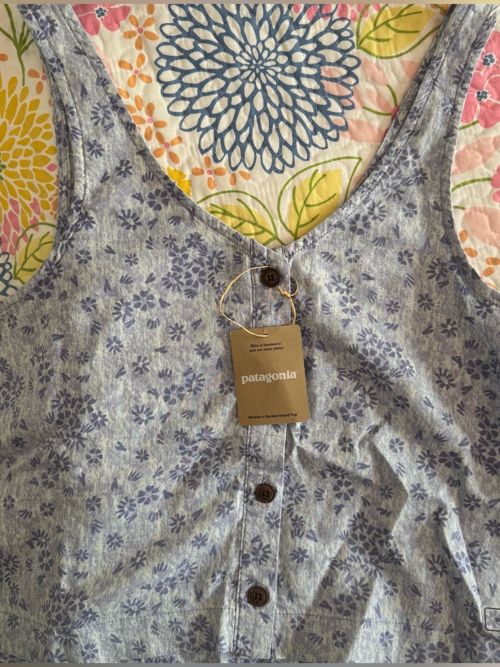 NWT medium Patagonia women’s garden island tank top